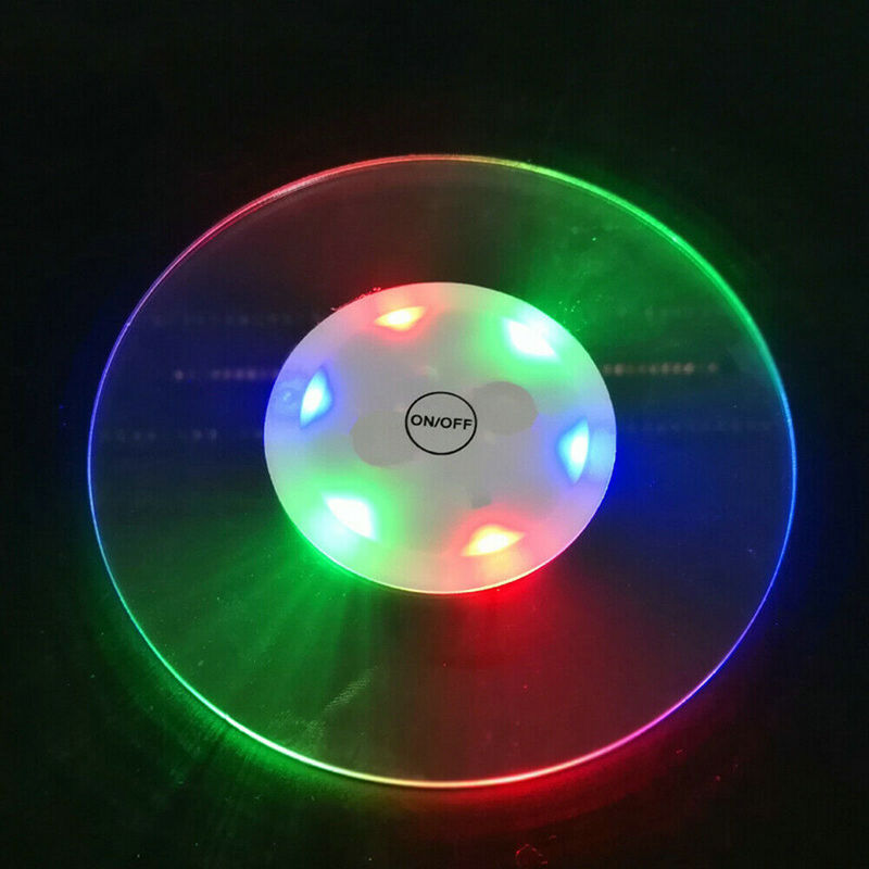 Beer Wine Up - مقاوم للماء LED كوستر رقيقة جدا