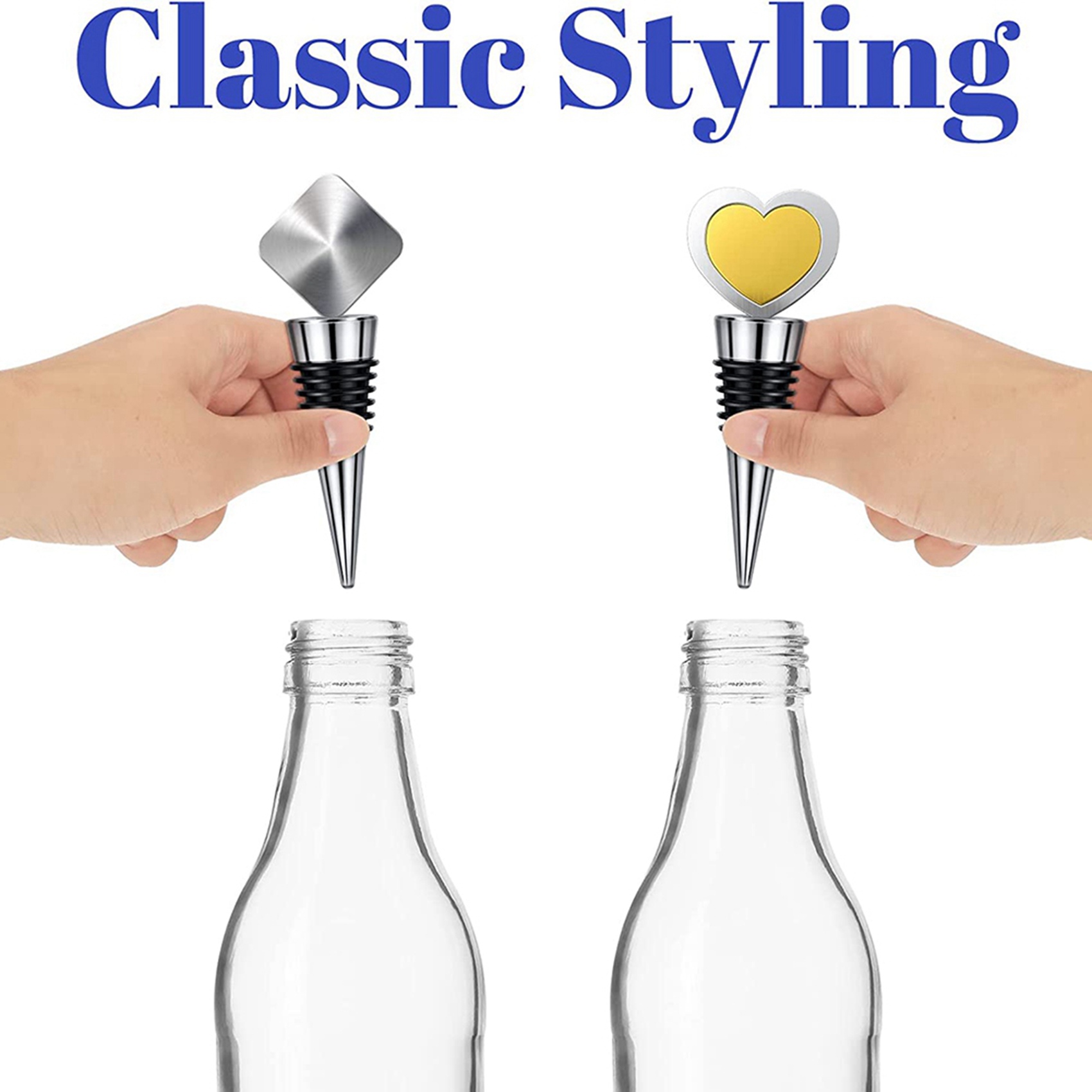 مجموعة سدادات زجاجات معدنية AB - مراجعة Bottle Stopper Set وسعره