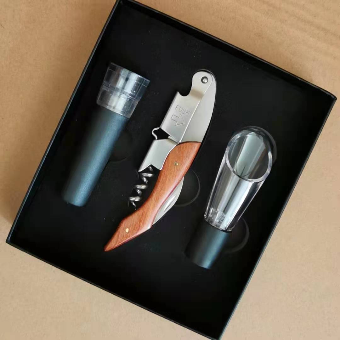 هدية حزمة النبيذ الأحمر البيرة - مراجعة Bottle Stopper Set وسعره