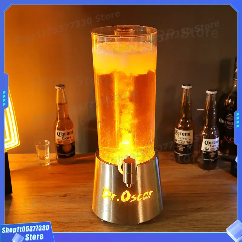 برميل توزيع بيرة بإضاءة LED سع - مراجعة Beer Wine Up وسعره