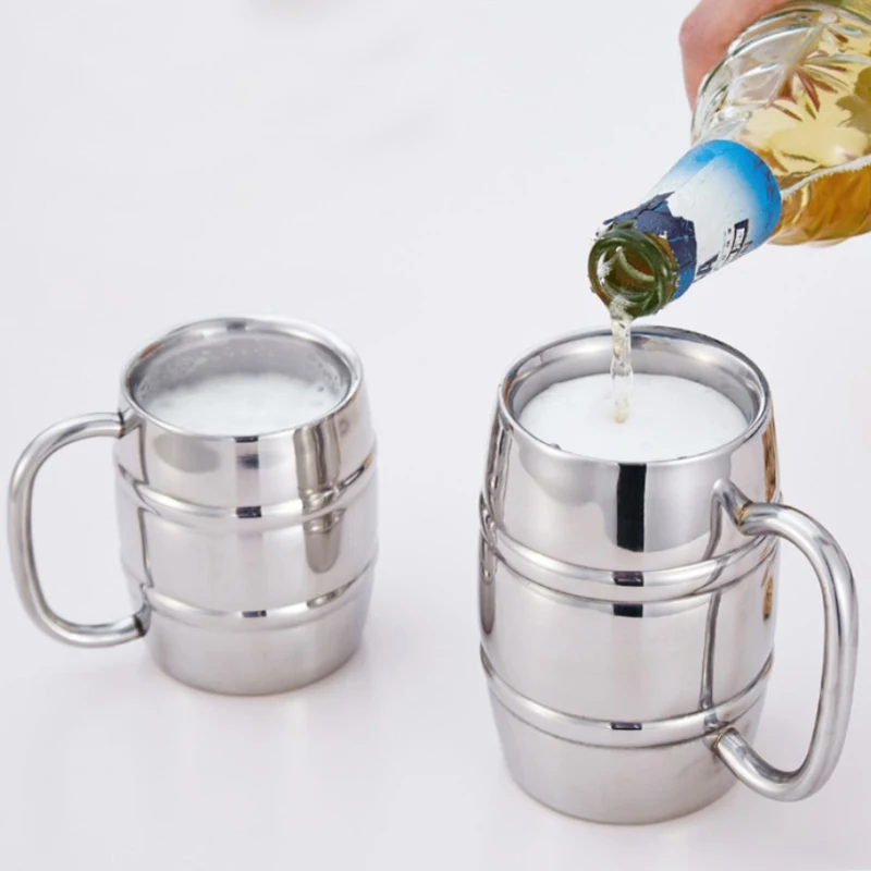 حار 500/450 مللي مزدوج كوب بير - مراجعة Beer Mug Handled وسعره