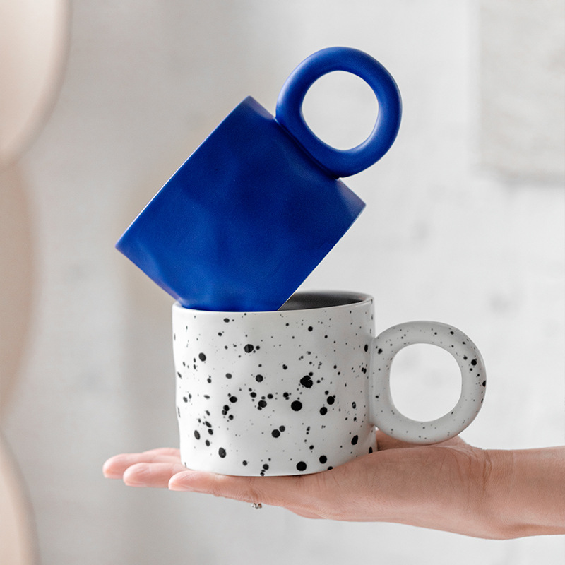 كلاين الأزرق السيراميك القهوة  - مراجعة Beer Mug Handled وسعره