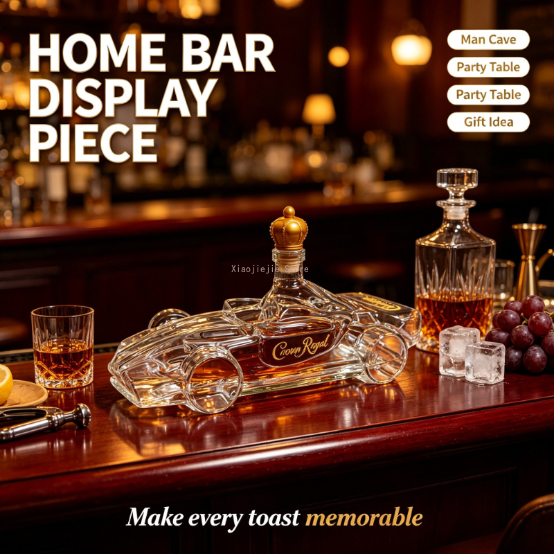 قارورة مشروبات زجاجية على شكل  - مراجعة Wine Beer And Spirits وسعره
